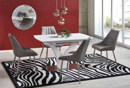 PALERMO kihúzható asztal fehér matt (3p = 1db)