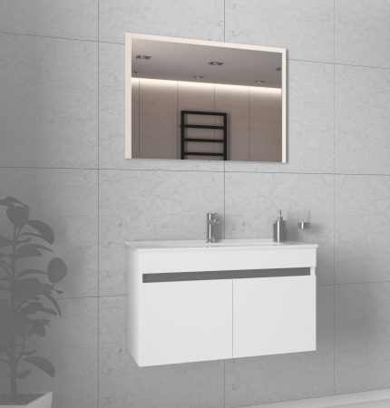 FIGARO L-80 tükör, szín: fehér