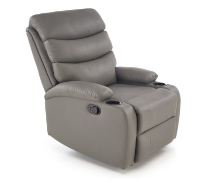 PERUS relax fotel pohártartóval, szín: szürke