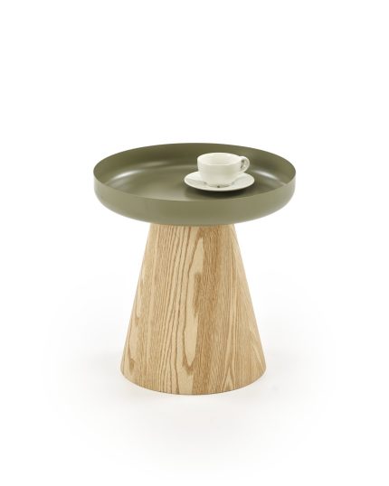 GINA dohányzóasztal, szín: natúr - zöld