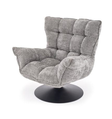 Hagen hintázó forgófotel – szürke