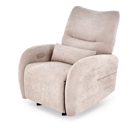 Saxon elektromosan dönthető pihenőfotel, hinta funkcióval – bézs