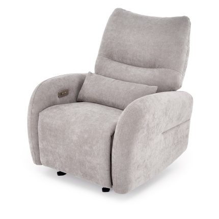 Saxon elektromosan dönthető pihenőfotel, hinta funkcióval – szürke