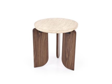 Mambo S dohányzóasztal – travertin / dió