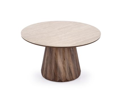 Diavola dohányzóasztal – travertin / dió