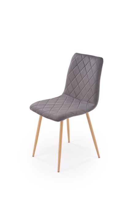 K525 WD szék – szürke / natúr