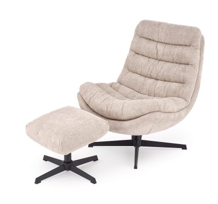 Olympic forgófotel lábtartóval – kapucsínó