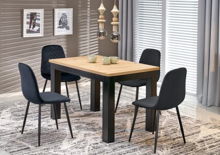 Gizmo bővíthető étkezőasztal – artisan tölgy / fekete