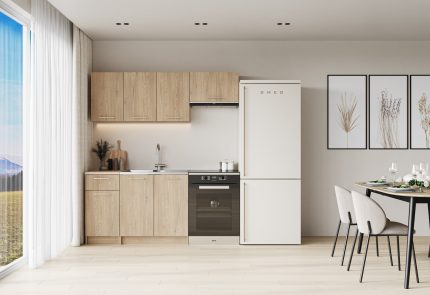 Corona 180 cm-es blokk konyha – cremona tölgy