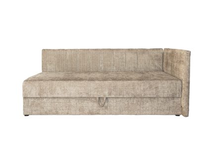 Ricky 90 kontinentális ágy ágyneműtartóval és beépített matraccal – bézs