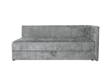 Ricky 90 kontinentális ágy ágyneműtartóval és beépített matraccal – szürke