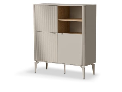 Beluci KM-2 komód – kasmír / kremona tölgy