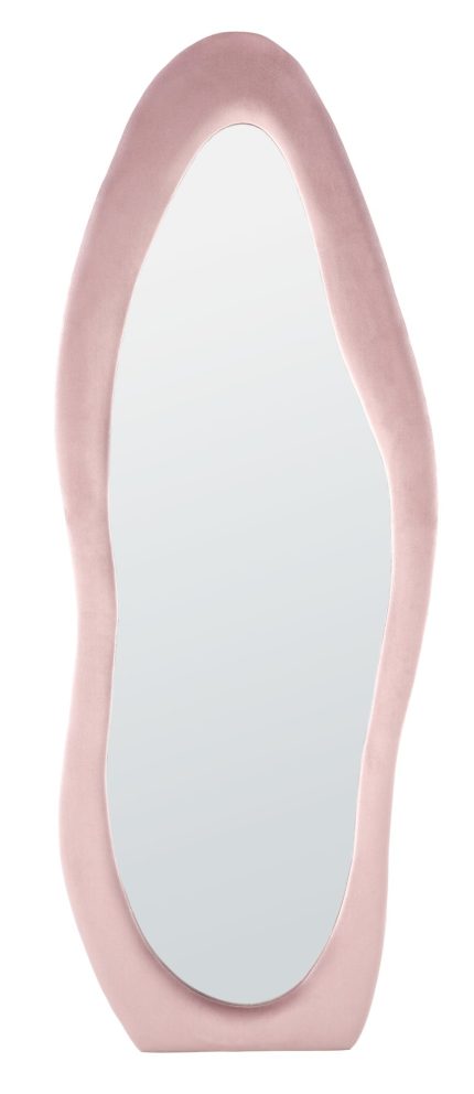 Frigola álló vagy fali tükör – halvány rózsaszín